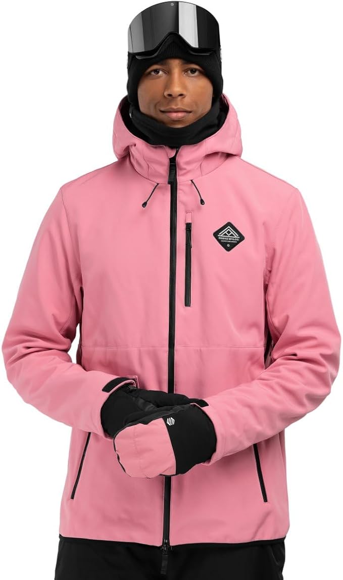 haqueta de snowboard de color rosa