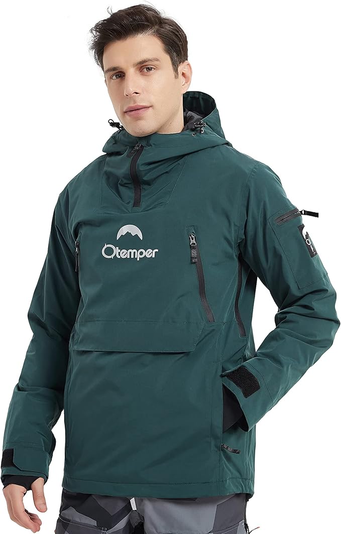 chaqueta de snowboard color verde